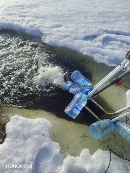 Противозаморные мероприятия на озере Индерь